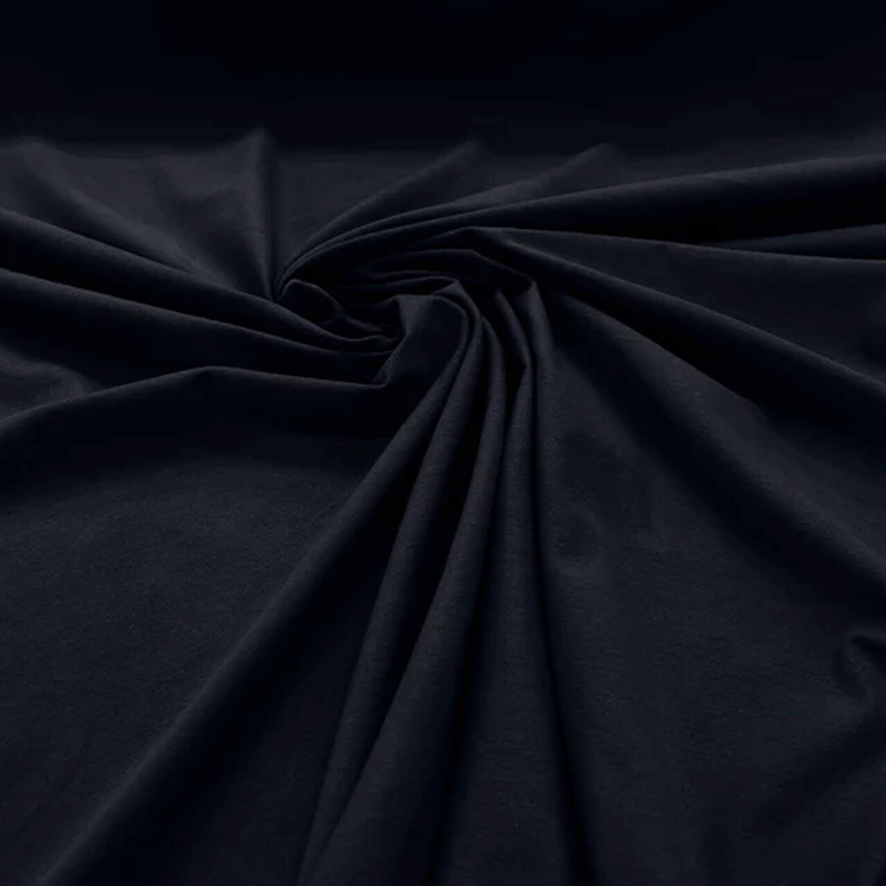 1 Yard Dark Navy Blue Cotton Spandex Jersey Knit Fabric, Lightweight & Flexible Material 60" Width